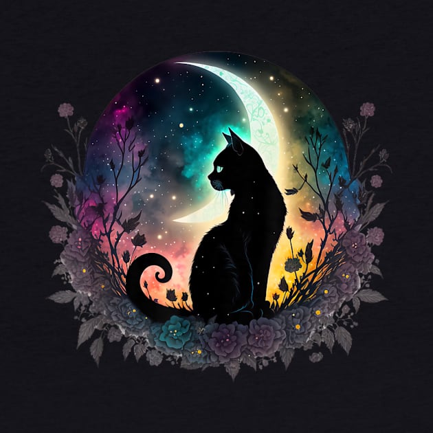 Midnight's Shadow at Noon: The Tale of a Black Cat by luxury artista